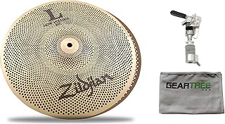 Zildjian LV8014HP-S 14in L80 Low Volume Hi-Hat Pair w/Drop Clutch and Polish Cl