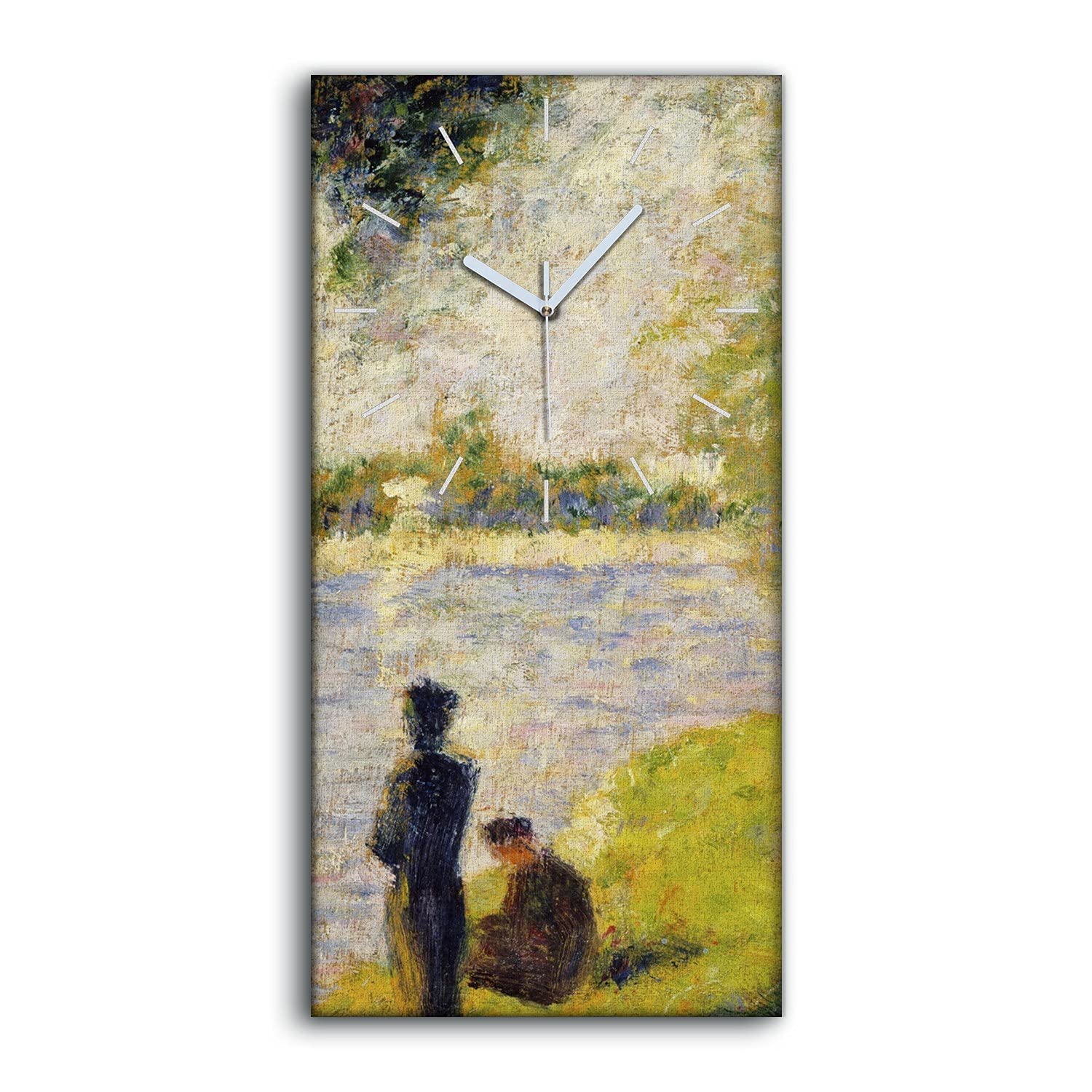 Horloge sur toile pour étudier avec chiffres et calme