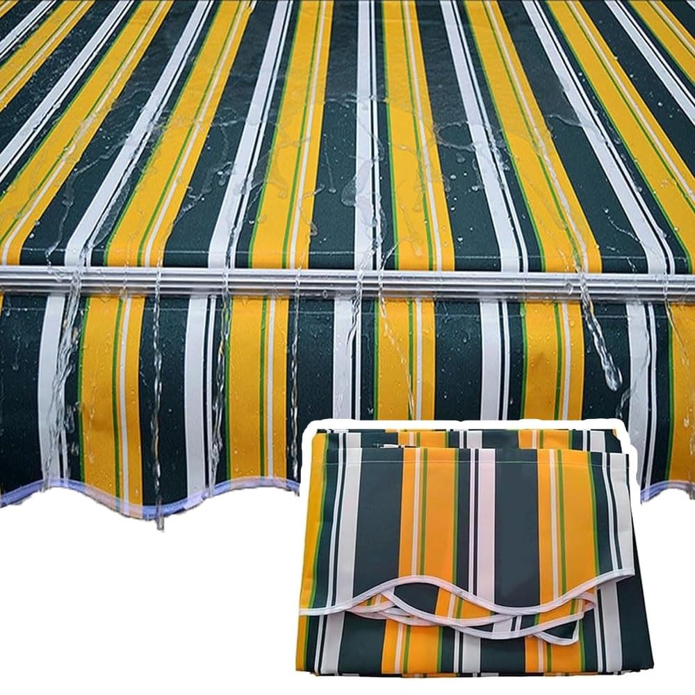 Tissu de rechange pour store banne rétractable 7x5m Ning idéal balcon terrasse - 6