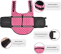 Vista 4 de Dogcheer Chaleco salvavidas para perro, tejido Ripstop, reflectante y ajustable, chaleco salvavidas para nadar en lancha, chaleco salvavidas