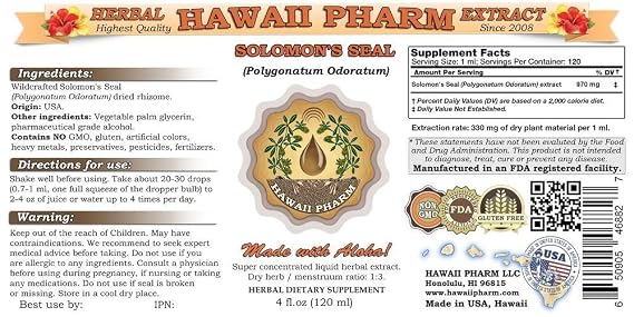 Solomon's seal (Polygonatum odoratum) Liquid Extract 15x4 fl.oz