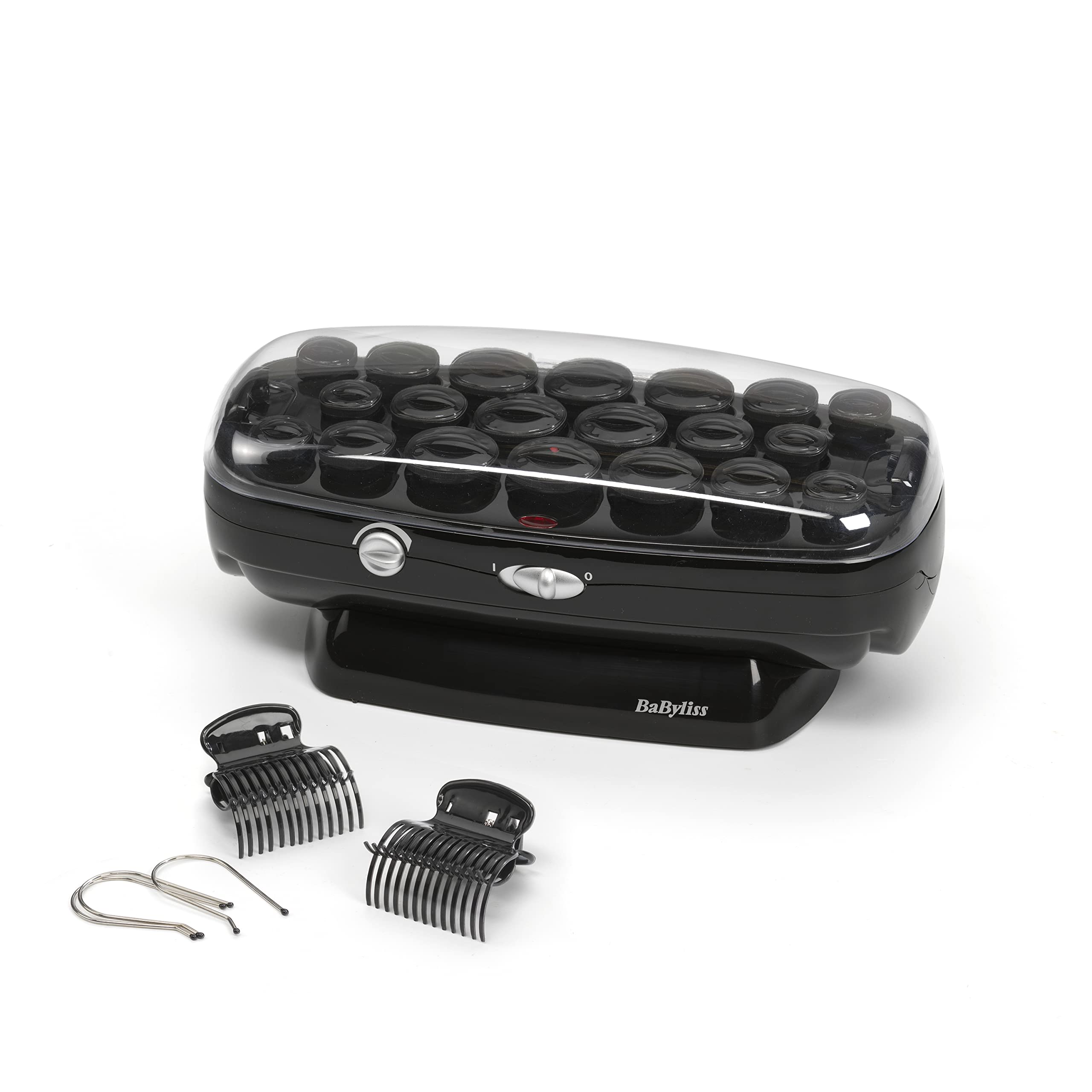 BaByliss Thermo Ceramic Rollers aufheizbare Lockenwickler mit Keramik-Beschichtung und Ionen-Technologie für Seidige langanhaltende Locken RS035E Schwarz
