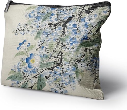 Miniatura 2 de Cafl Bolsa de maquillaje Bolsa de cosméticos Bolsa de maquillaje de viaje con cremallera, Beige Bohemio, Boho