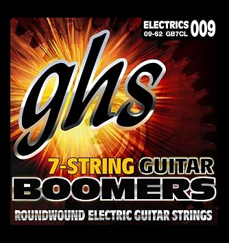 GHS Boomer 7-String Custom Light Electric Guitar Set 9-62 - MODEL GB7CL