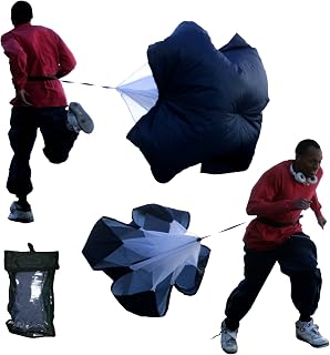 BlueDot Trading Speed Training Resistance Running Parachute Power Chute for Fitness, Strength Training, Football, Track, Soccer, and any other sports, Medium 48-Inch