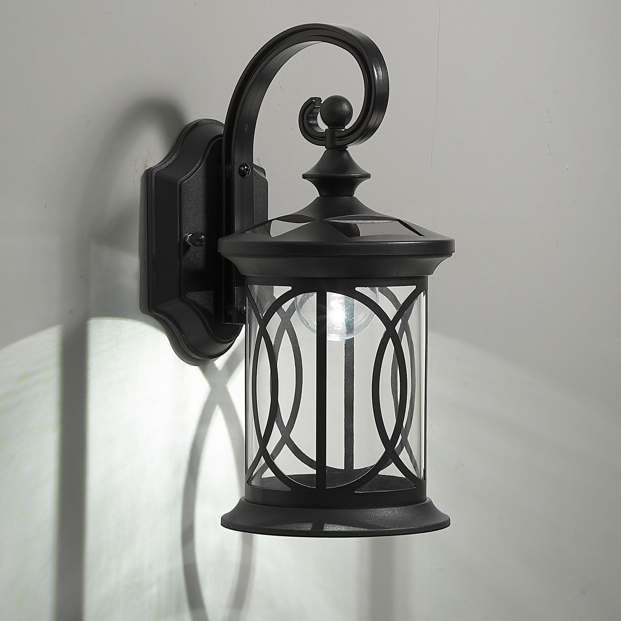 Seovix Solar Wall Lights Outdoor, Solar Dusk to Bawn Lights Outdoor with LED Light Source, Waterproof Porch Lights Outdoor for Front Yards, Backyards, Porch, Garages, HS165S-1