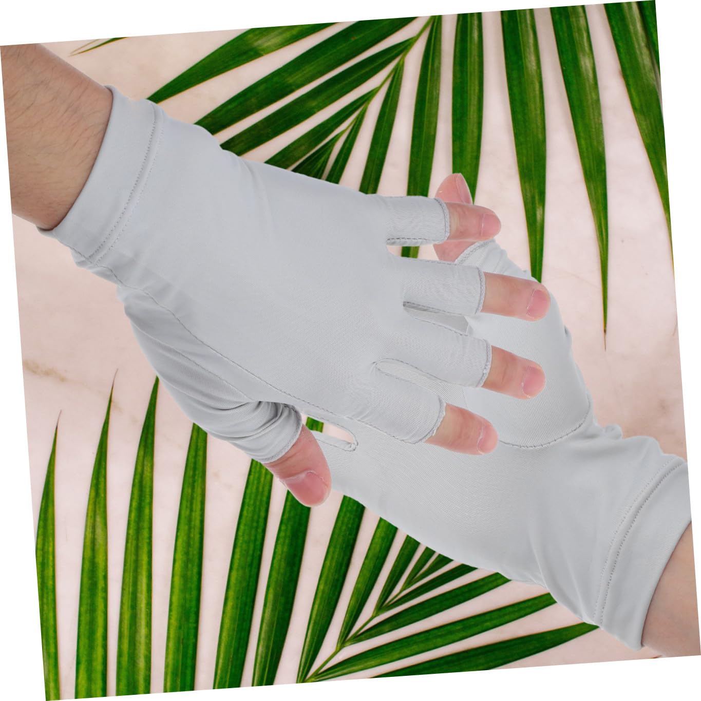 minkissy 4 pares de guantes UV, guantes de playa de verano, guantes de senderismo al aire , guantes de protección solar para mujer, guantes de protección UV, guantes de medio , uñas de gel,
