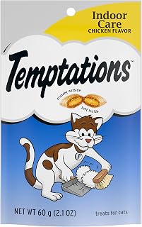 TEMPTATIONS Functional Treats for Cats Hairball Control Chicken Flavor 2.1 Ounces (Pack of 12)