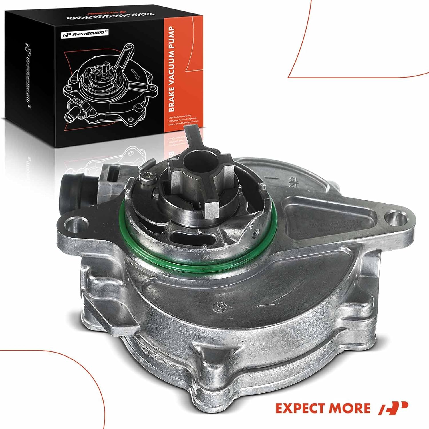 A-Premium Brake Vacuum Pump Compatible with Volvo XC60 2010-2016, XC90 2012-2014, S60 2011-2016, XC70 2008-2015, S80 2007-2015, V60 2015-2016, V70 2008-2010 & Land Rover LR2 2008-2012