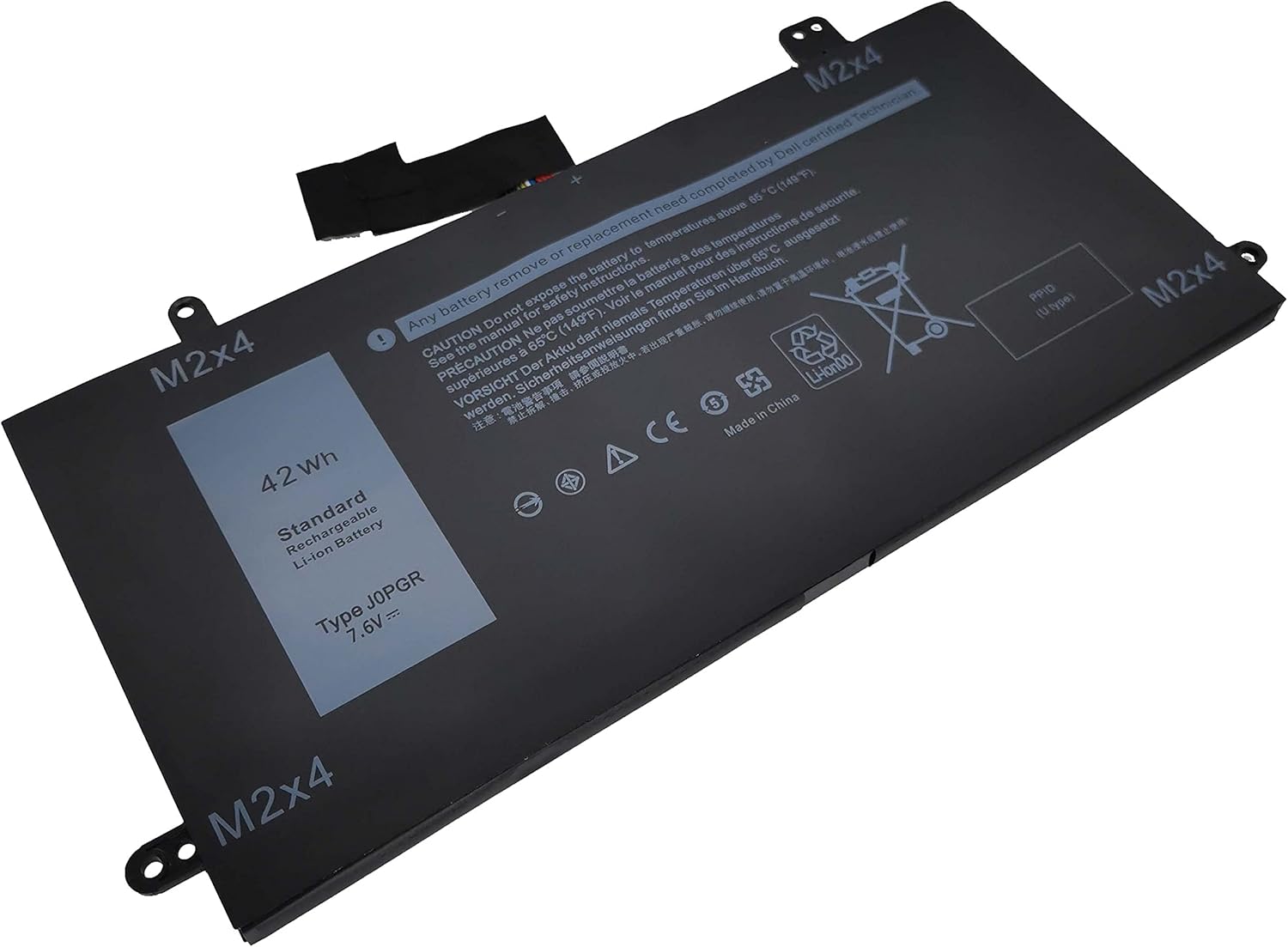 Fully J0PGR Replacement Laptop Battery Compatible with Dell Latitude 12 5285 5290 2-in-1 T17G Tablet Series Notebook 0J0PGR JOPGR 1WND8 X16TW 0X16TW 0FTH6F FTH6F - 7.6V 42Wh