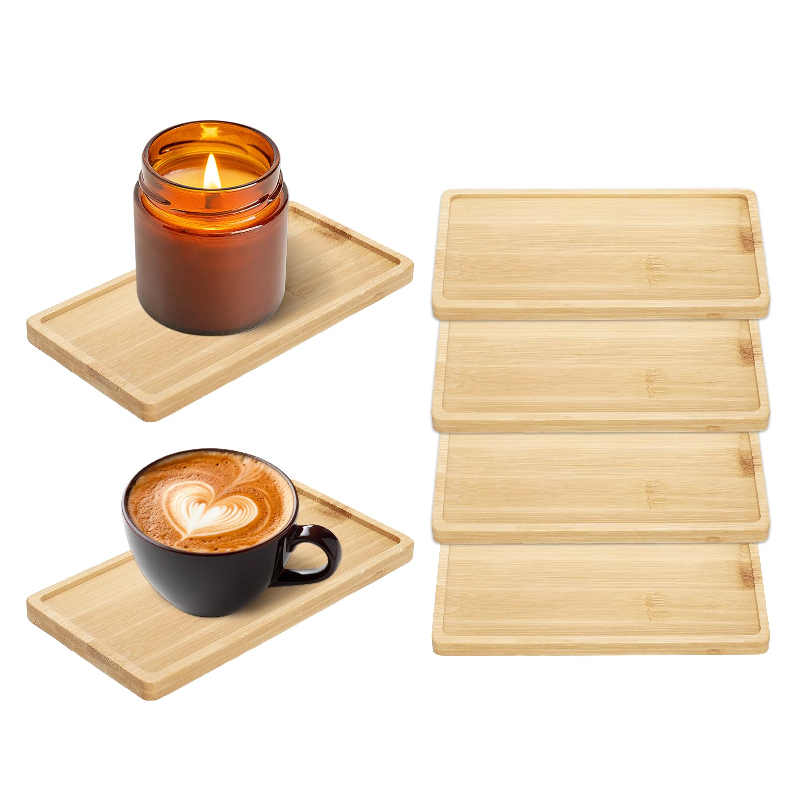Dessous de verre en bois pour l'aromathérapie et vos moments de détente avec une tasse de thé chaud