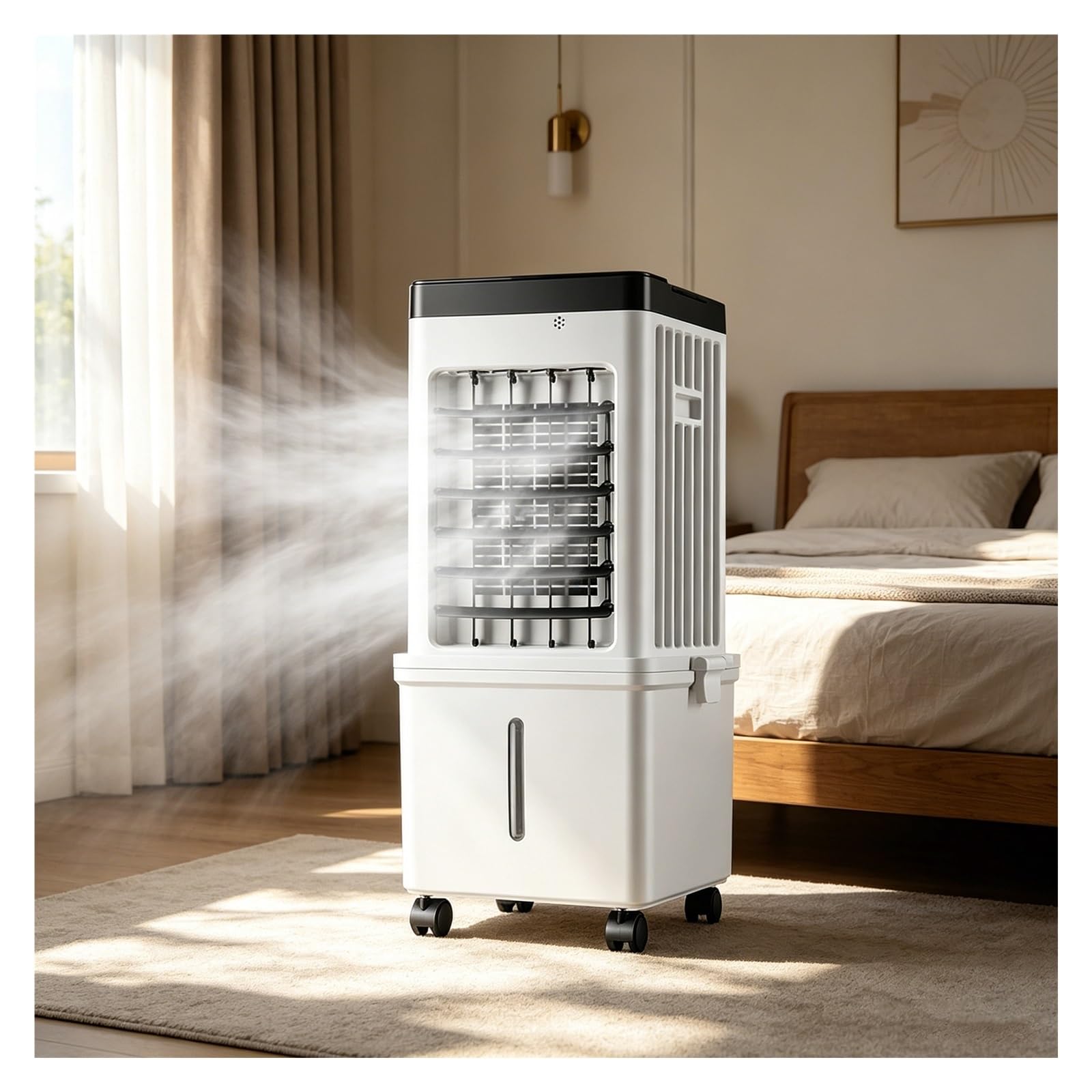 SRNSAEB Oscillating Evaporative Air Cooler, Portable Air Conditioner Units