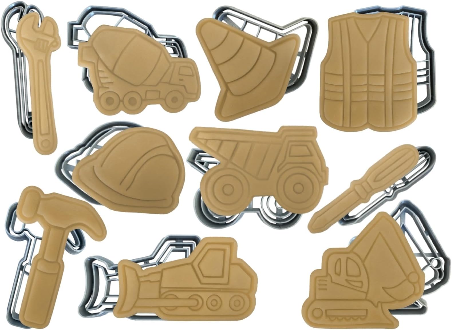 Moose Goods Farm Animal Cookie Cutters Set of 10 Cookie Cutters for Kids Birthday