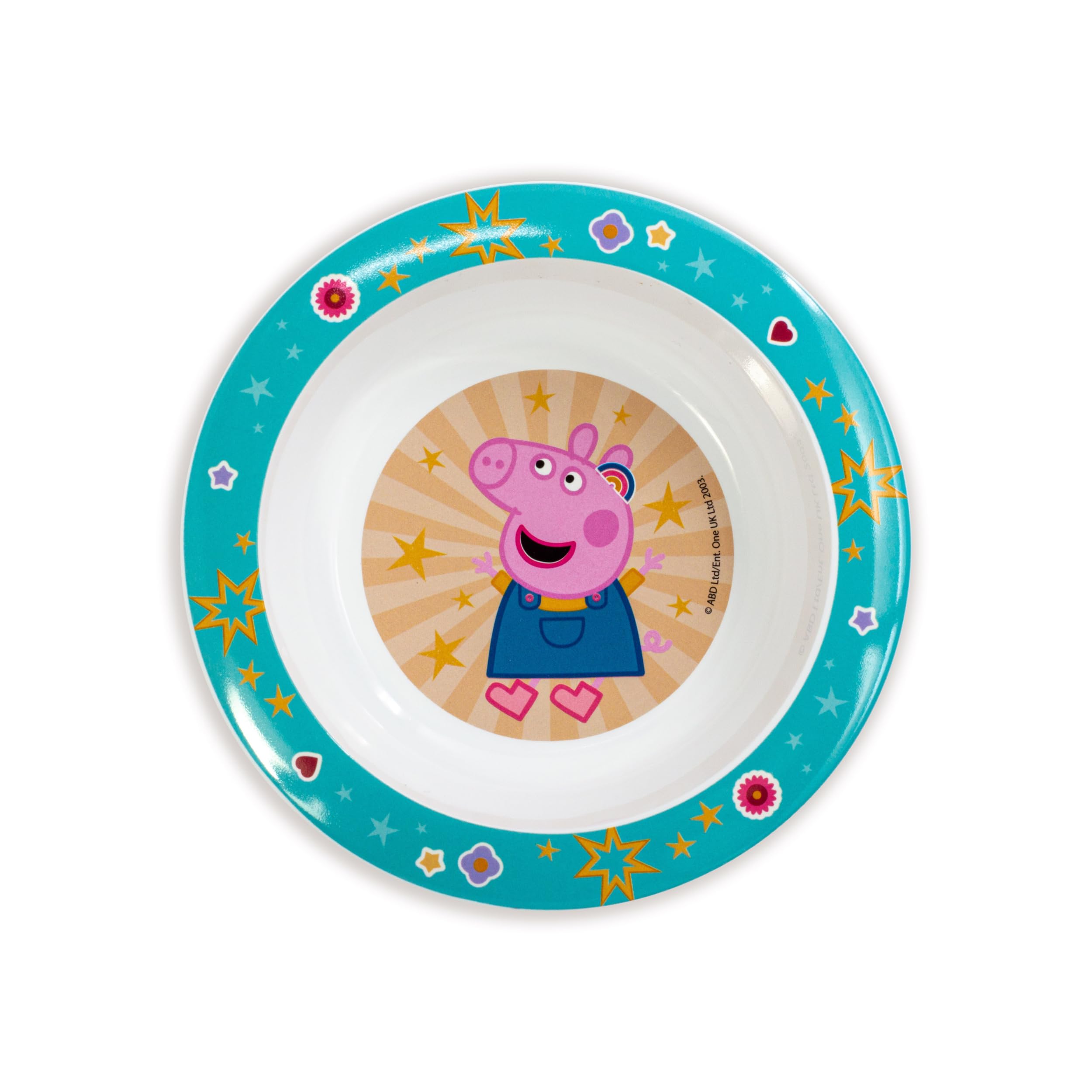 Stor Peppa Wutz Schüssel Kinder 2er Set – Frühstücksschalen für Kinder – Kunststoff Schüsseln wiederverwendbar & BPA frei – Kinderschüsseln für Müsli, Snacks & Obst