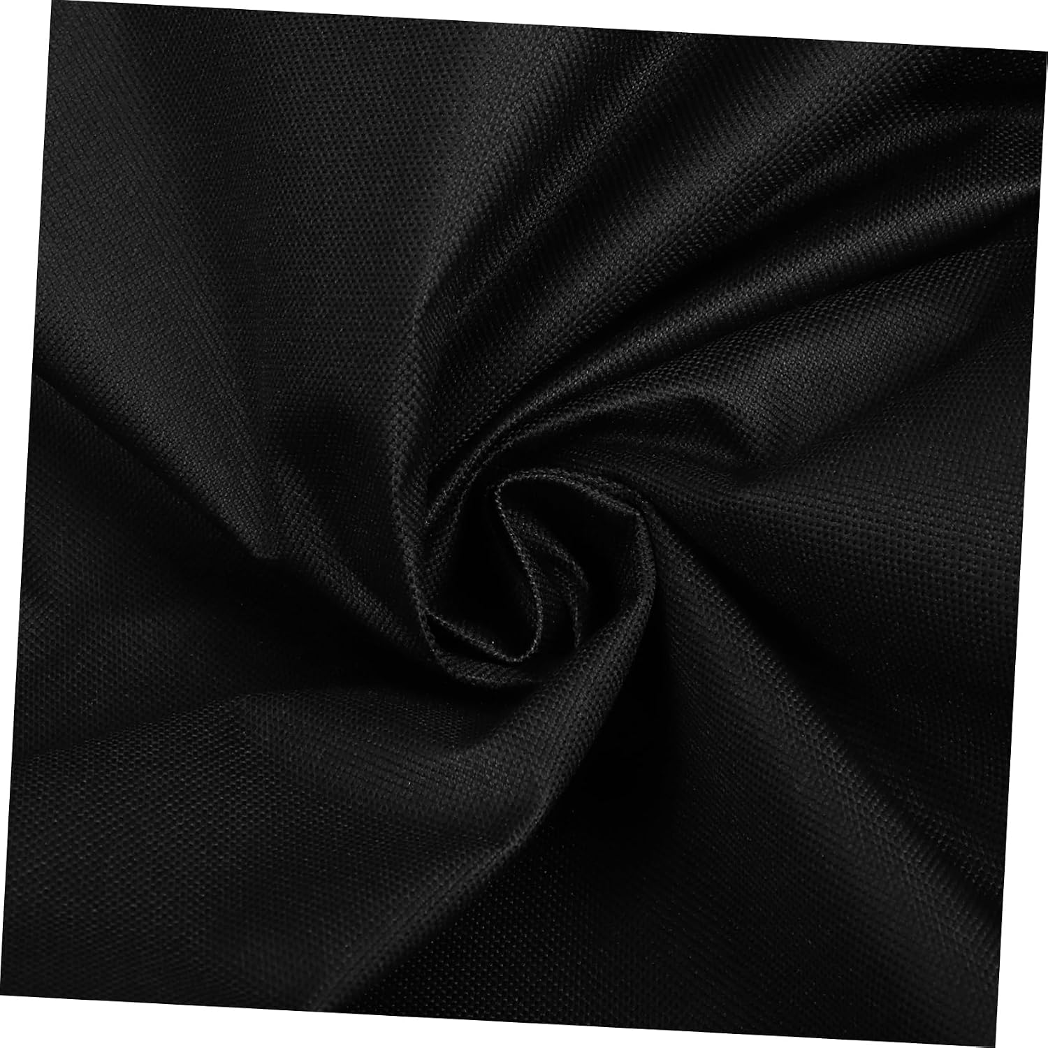Toddmomy Heavy Duty Oxford Cloth Round Fire Pit Cover Fireproof with Elastic Hem for Outdoor Built in Fire Pits and Gas Fireplaces Black
