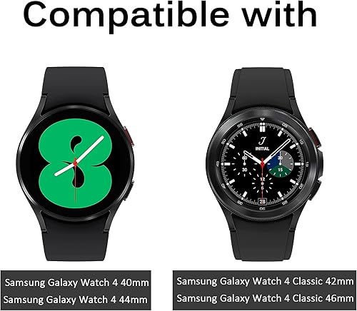 Miniatura 2 de Miimall Correa de resina compatible con Samsung Galaxy Watch 4 para mujeres y hombres, hebilla de acero inoxidable, ligera, impermeable, correa de
