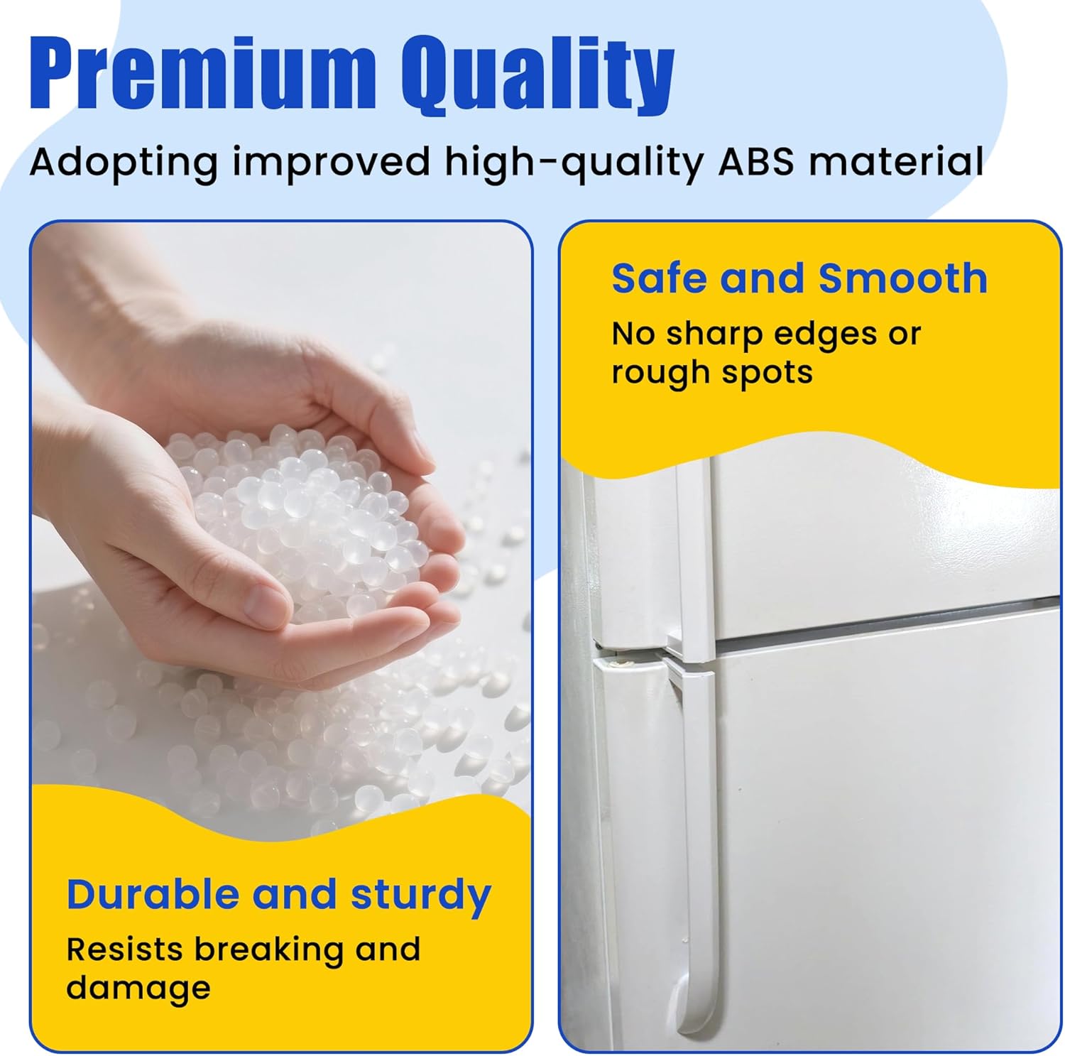 AMI PARTS 5304506469 5304486359 Refrigerator Door Handle (2 Packs) - Replaces 242059501, 242059504, 5304497105, 5304504507, 5304510038, 5304510040 - Compatible with Frigi-daire Refrigerator