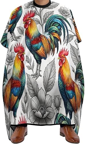 Supdreamc Capa de peluquería para corte de pelo, cubierta de gallo de pollo para corte de pelo, para peluquería, tratamiento del cabello