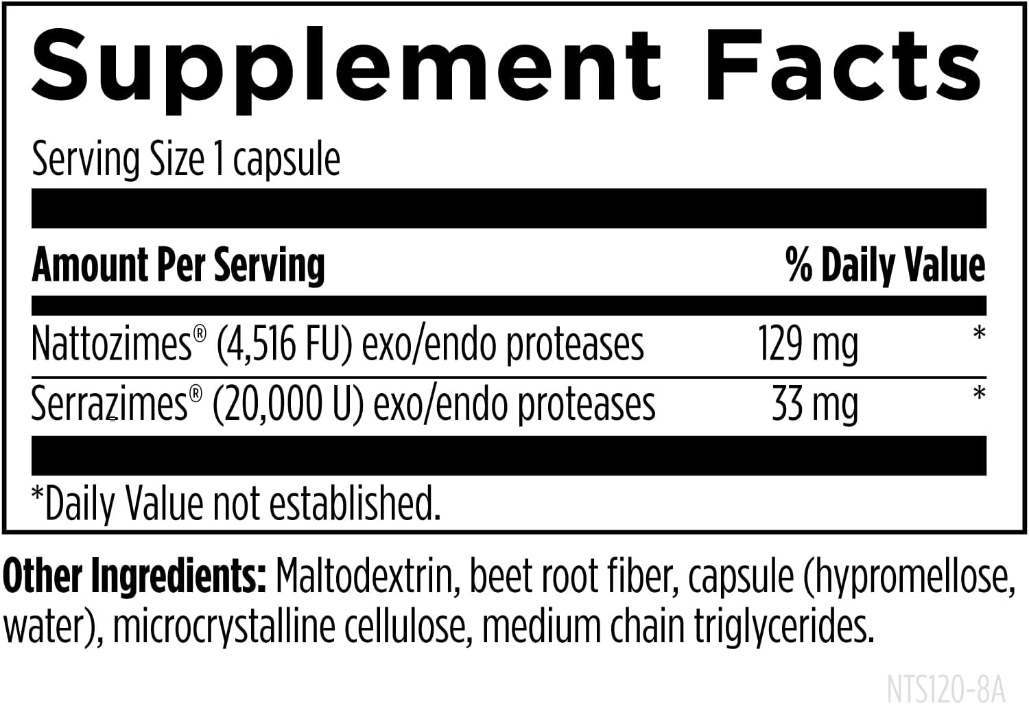 Designs for Health Nattokinase with Serrapeptidase - Natto-Serrazime + Proteolytic Enzymes - Designed to Support a Healthy Circulatory System + Immune Health - Non-GMO Supplement (120 Capsules)