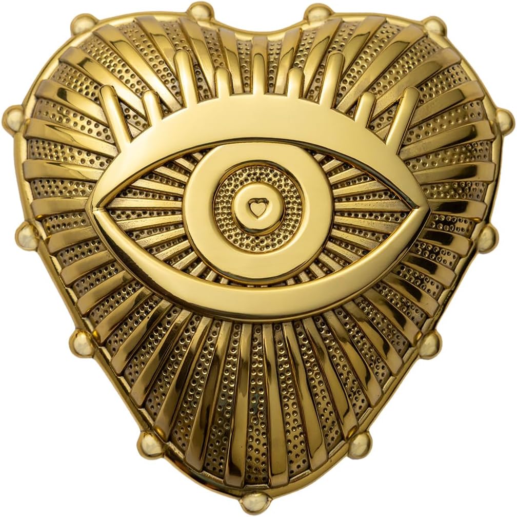 Interchangeable Door Knocker - Knocker Top ONLY - Adored Amulet (Brass)