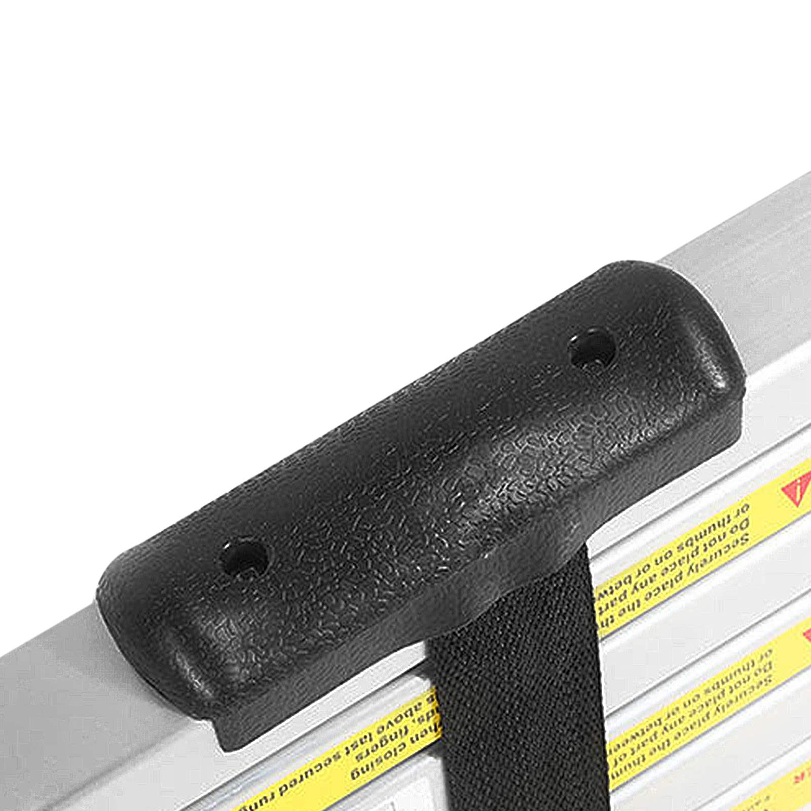 LZQ Aluminiowa drabina teleskopowa, 3,8 m, wielofunkcyjna, 13 szczebli, od 87 cm do 3,80 m, nośność 150 kg