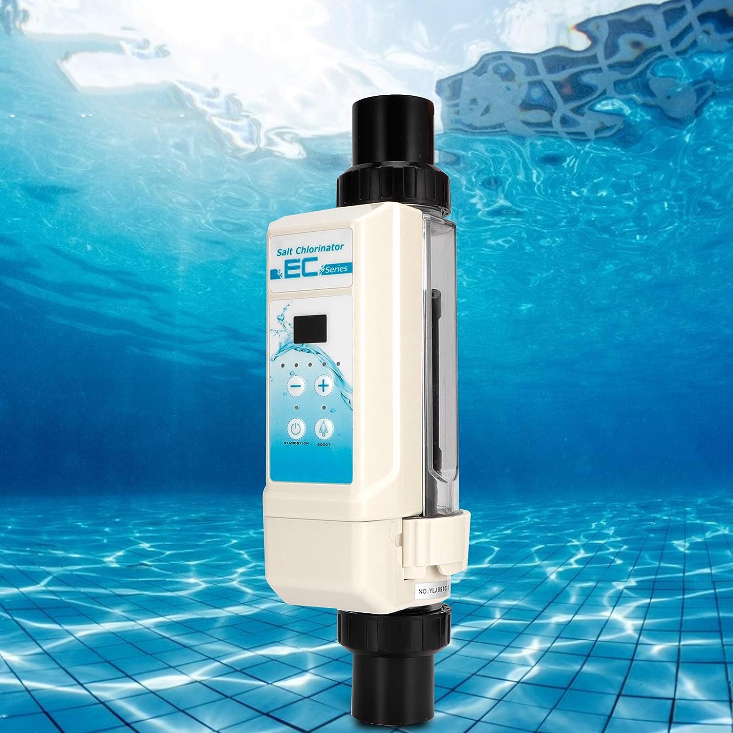 Chloration de Piscine d'eau salée, générateur de Chlore au sel, chlorateur au sel, jusqu'à 26 (20g/h 220V)