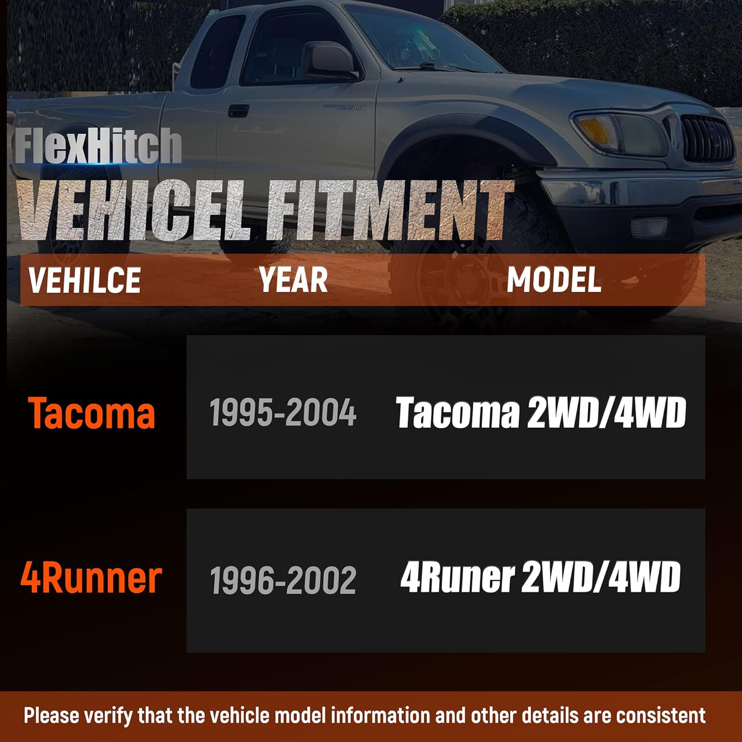 3" Front Leveling Lift Kits fit for 1995-2004 Tacoma, 1996-2002 4Runner, Aluminum Strut Spacers Raise Front 3inch