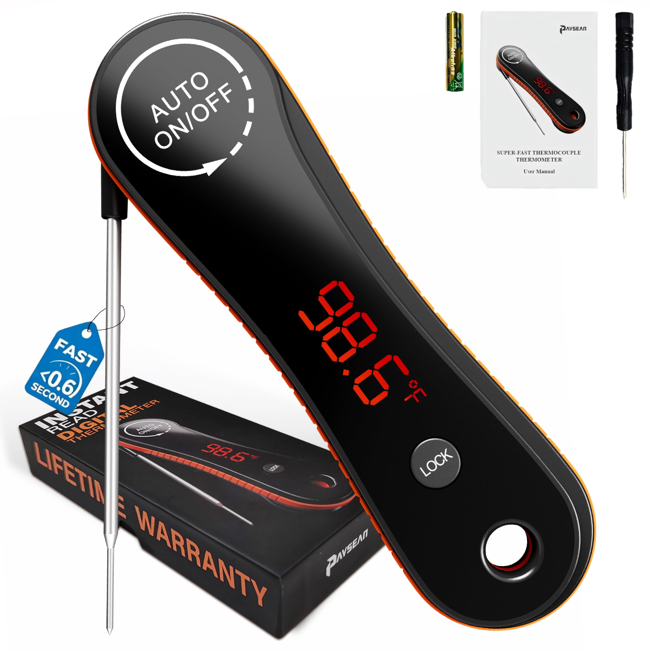 Paysean MT180 Instant Read Meat Thermometer