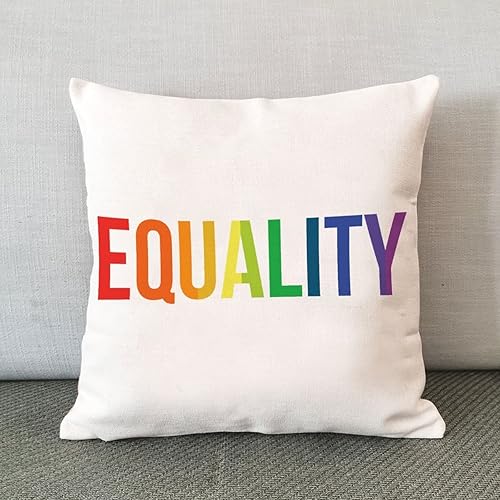 Miniatura 3 de Funda de almohada de igualdad arco iris LGBTQ Pride funda de almohada pansexual transgénero LGBTQ funda de cojín gay rústica arco iris decoración