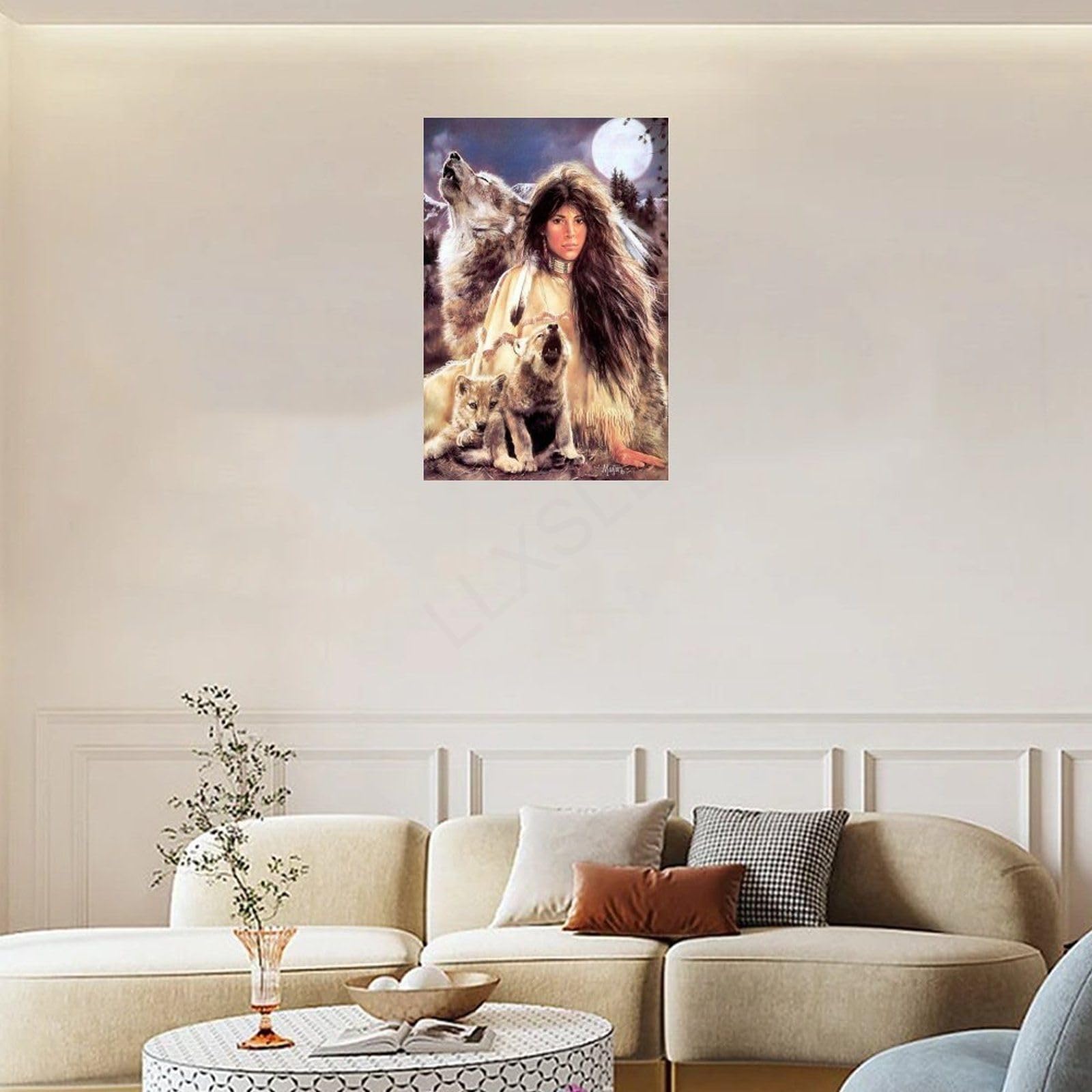 Poster décoratif sur toile pour salon de coiffure féminine - 30 x