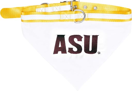 Pets First NCAA Bandana - Arizona State Sun Devils Dog Bandana with Reflective & Adjustable Dog Collar, Medium