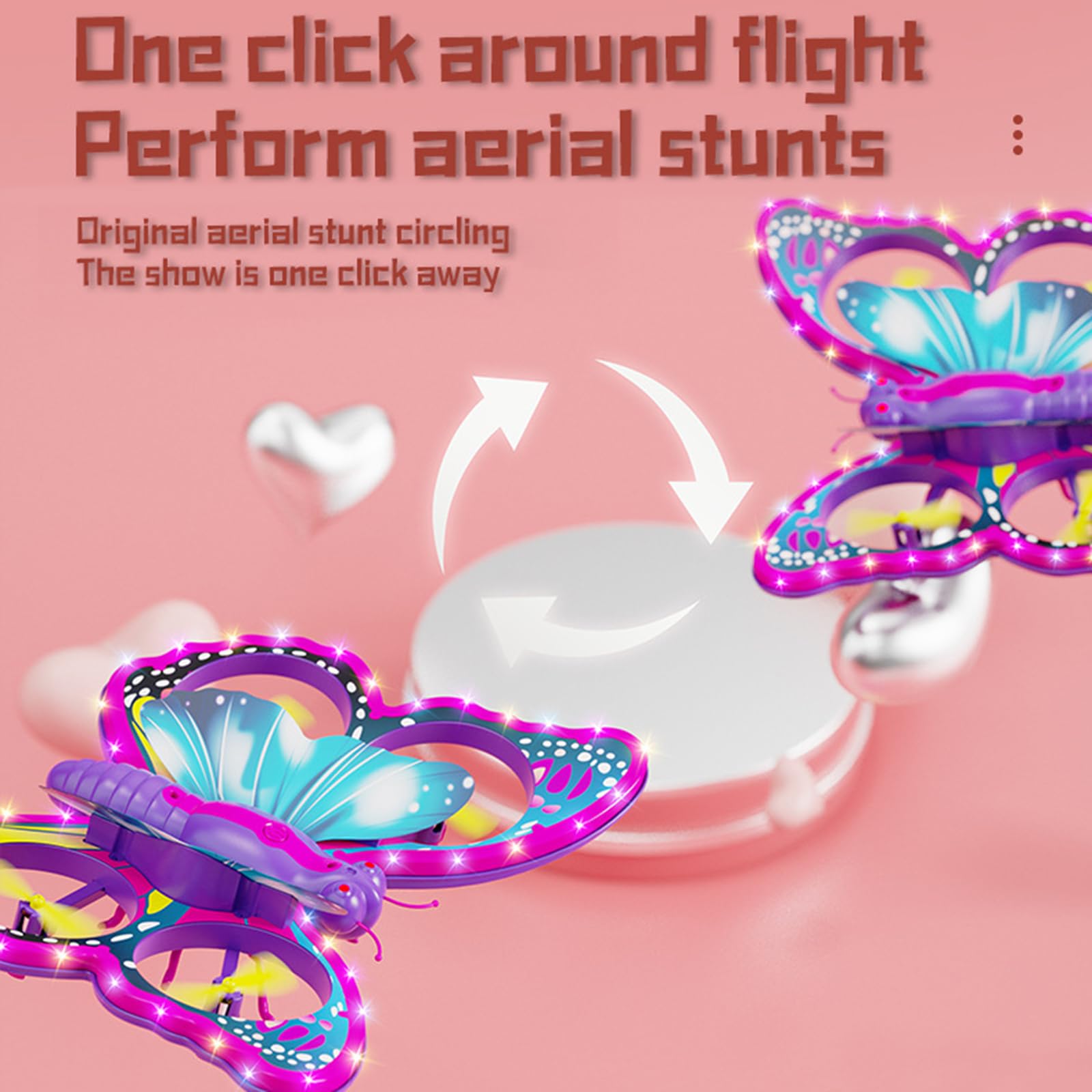 Goolsky Mini Drone per Bambini e Principianti, Drone Giocattolo Telecomandato da 2,4 GHz con Hovering Automatico, Luce LED, modalità Senza Testa, Quadricottero Telecomandato per Ragazzi e Ragazze