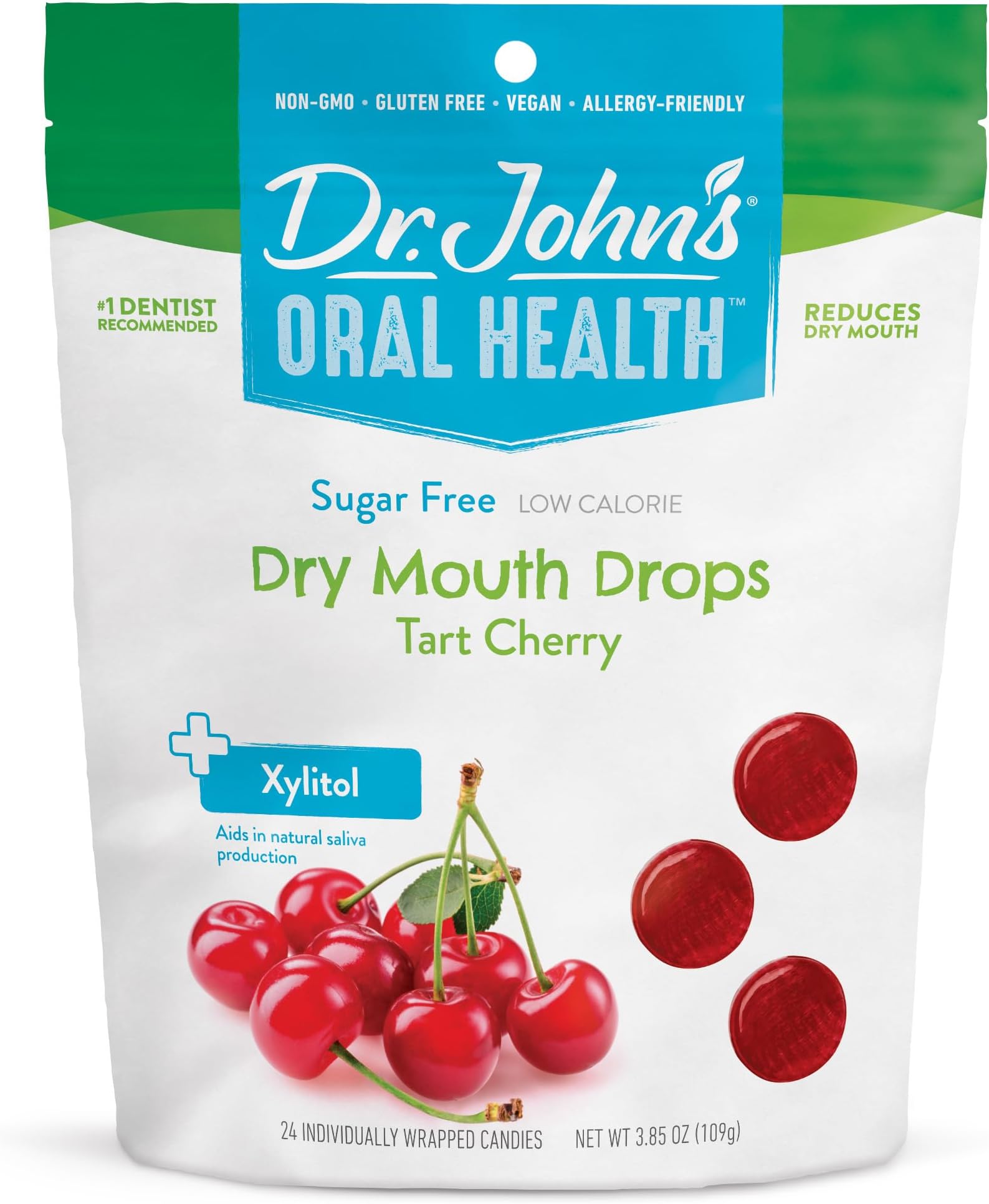 Oral Sugar-Free Dry Mouth Drops - Tart Cherry (3.85oz)