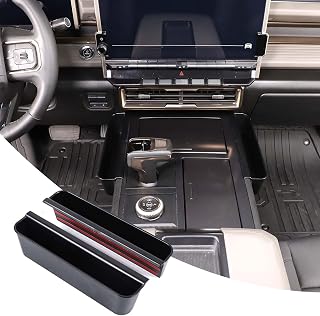 Central Control Side Storage Box Compatible with Hummer EV 2024 2025 2026 Center Console Side Organizer Box Gear Shift Side Organizer Tray Car Multifunction ABS Storage Box