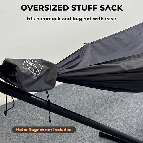 Miniatura 7 de Onewind Hamaca de campamento ultraligera de 11 pies, hamaca portátil, nailon Ripstop 40D de 1.7 onzas con 2 correas de árbol de 12 pies para