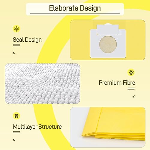 Miniatura 7 de 50558 Bolsas de vacío de repuesto para recipiente Kenmore tipo CQ 5055, 50555, 50557, 50558 y Panasonic tipo C-5, C-18, 200 Series, 400 Series, 600