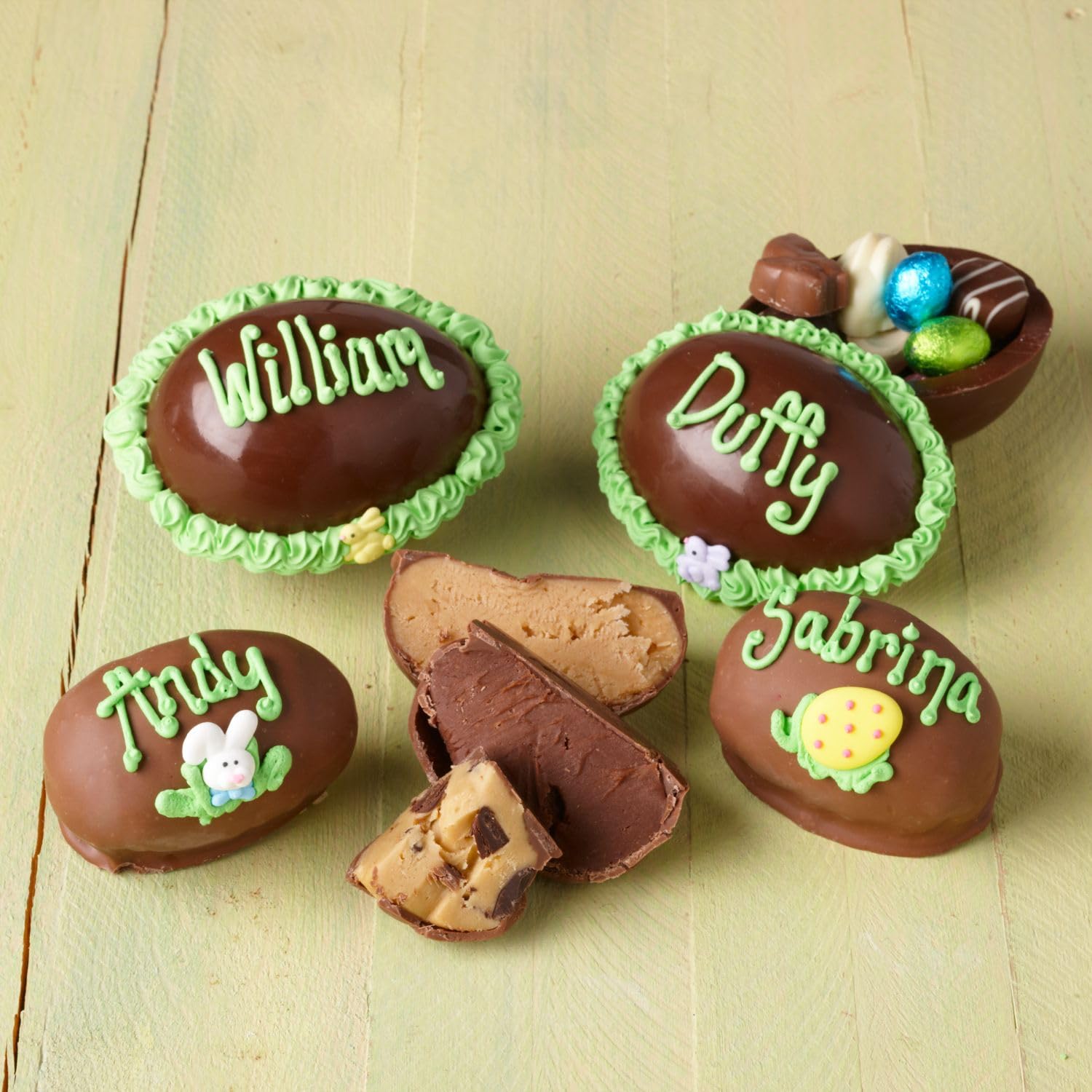 Customized Hollow-Filled Milk Chocolate Egg - Easter Gifts, Personalized Basket Stuffers, Party Favors