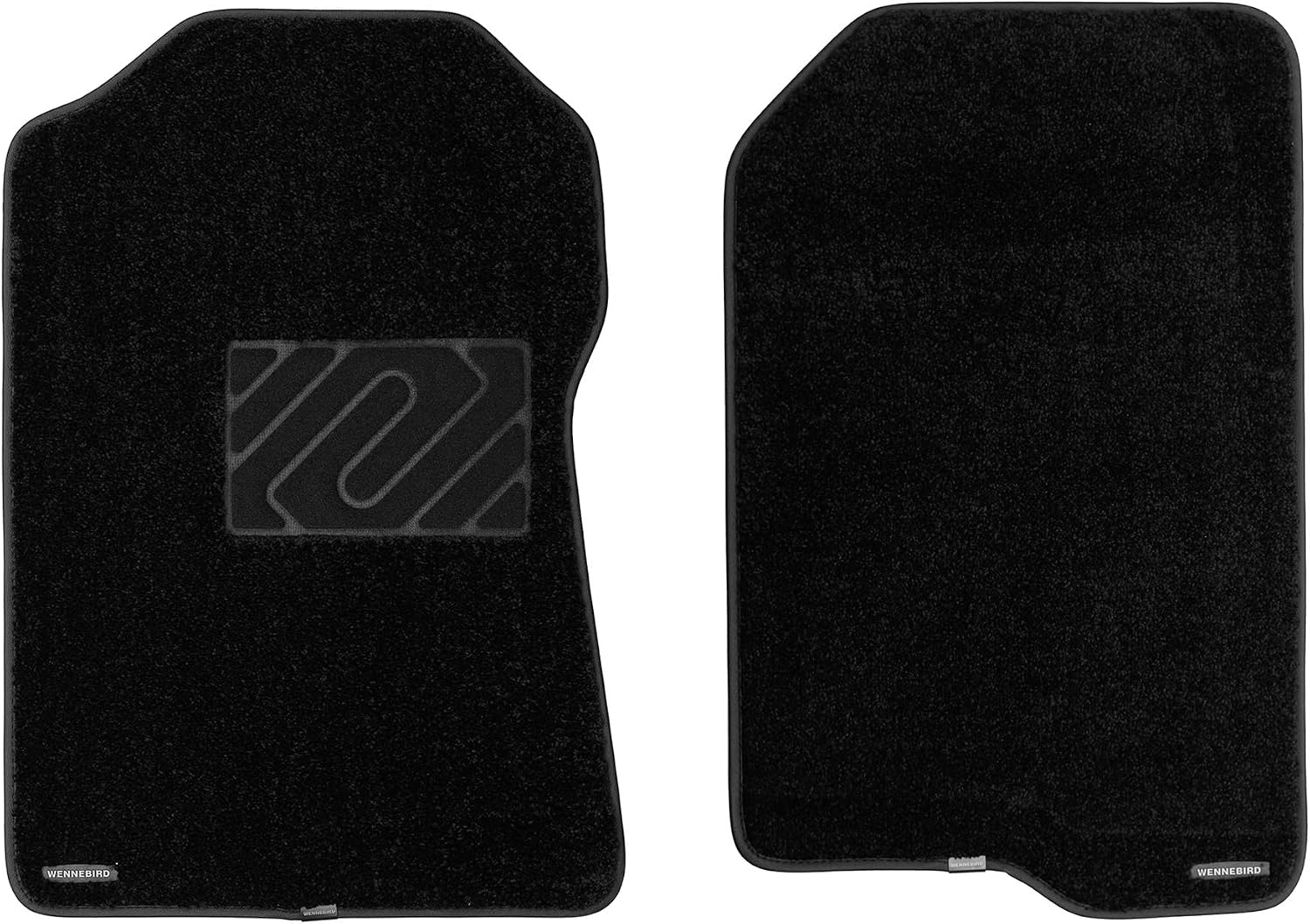 WENNEBIRD Superior Carpet Front Row Floor Mats for 1997-2004 Ford F-150, 0.6-Inch Ultra-Thick, Noise-Reducing, All-Weather Waterproof Anti-Slip – 2-Pc Set