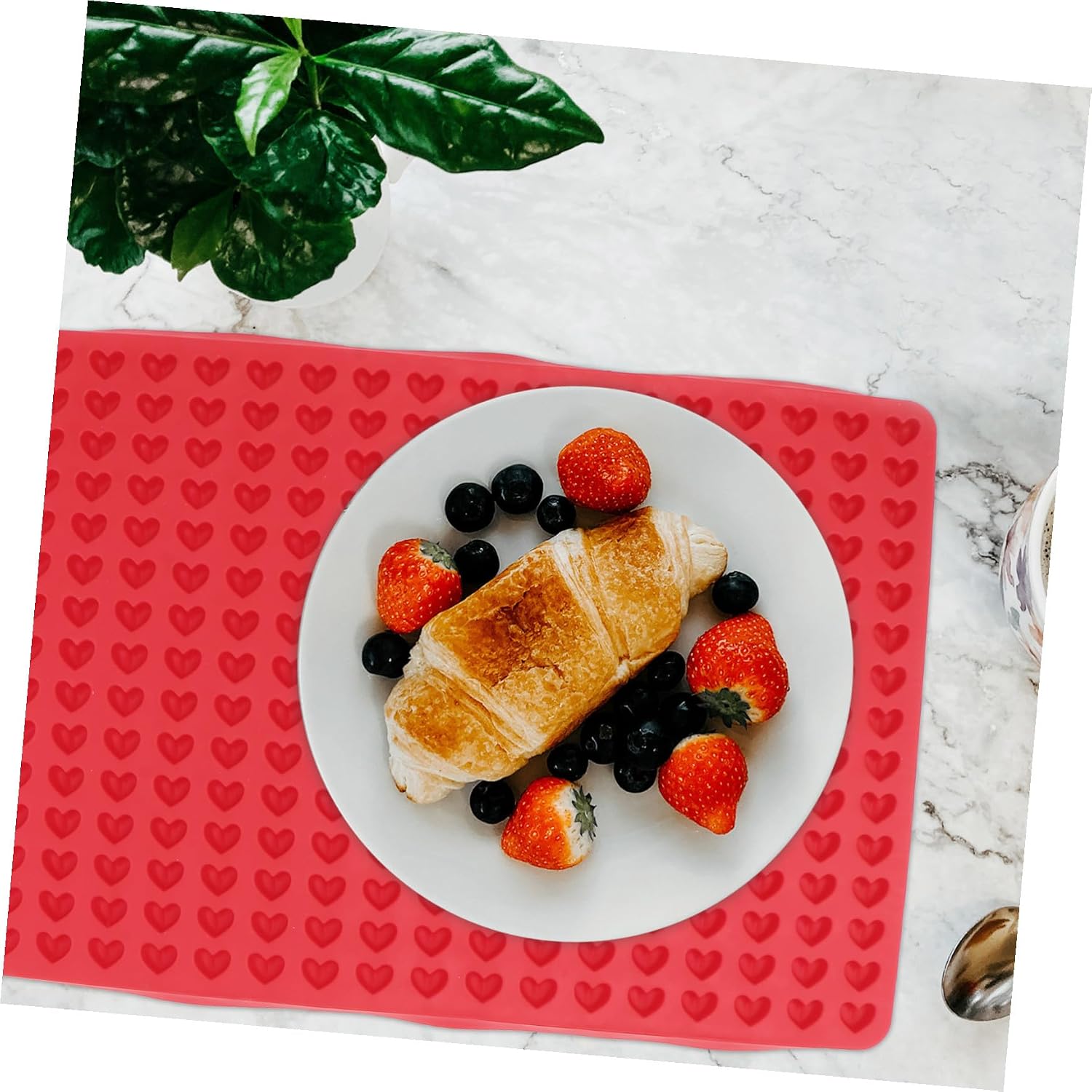 1pc - Place Mat Reusable Food Pad for Dining Table Kitchen Elegant Design for Home Restaurant and Holiday Decor