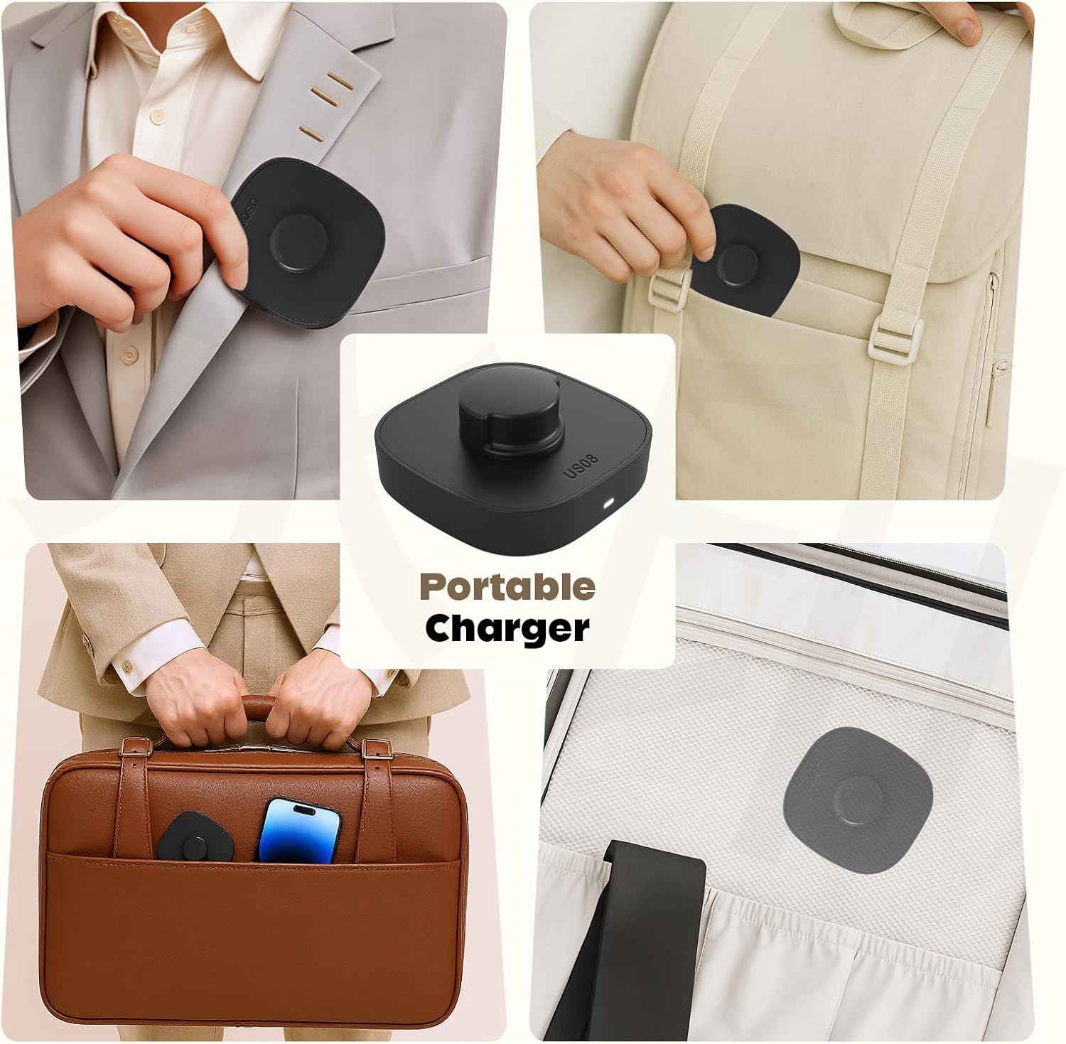 Compatible with Ring Gen 3 Size 8 Charger, Upgraded Safety Mechanism and USB-C Cable Charger One-Step ChargingDock for Smart Ring (Size 8)