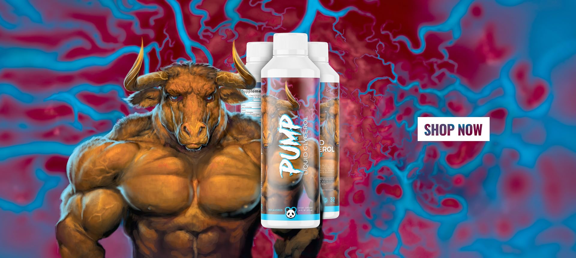 Underground Bio Labs: Panda Supps Pump- Liquid Glycerol Pre-Workout | Mucle Hydration, Power and Endurance Booster with Astragin | for Men and Women (Stimulant Free) (16oz, 32 Servings)(Unflavored) — Amazon image 3