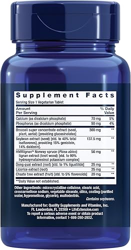 Miniatura 2 de Life Extension Estrógeno para mujer para un metabolismo saludable de estrógenos ayuda a aliviar las molestias de la menopausia suplemento de