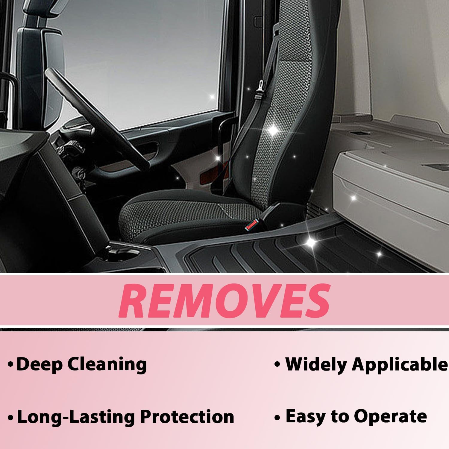 Polishing Cleaner,Car Interior Cleaner, Interior Detail Spray, Cleaning、Decontamination, Interior Multi-Purpose Car Cleaner 100ml(3PCS) - Image 4