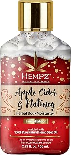 Limited Edition Apple Cider & Nutmeg Herbal Moisturizing Body Lotion (2.25 Oz) – Mini Fall Scented Body Lotion for Women or Men with Dry or Sensitive Skin - Hydrating Moisturizer for Daily Radiance