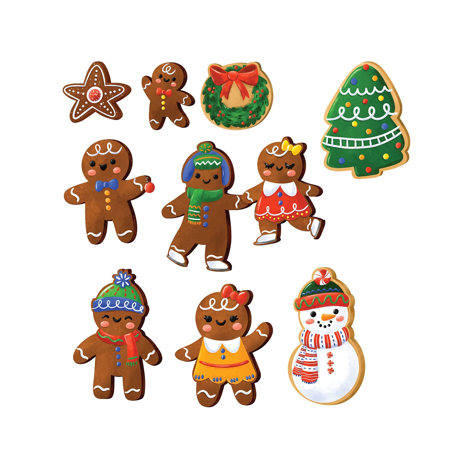 Peaceable Kingdom Gingerbread Friends Scratch and Sniff Puzzle for Kids Ages 5 & Up - 84 Pieces with 7 Special Scented Pieces - 14" x 19" - Image 7