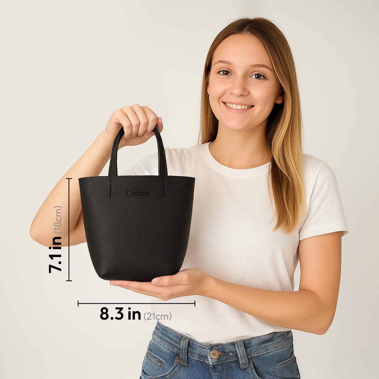 Stylish Leather Tote Bag for Women - Perfect Small Tote Bag for Work, Cute Tote Purse, and Versatile Womens Shoulder Bag - Image 2