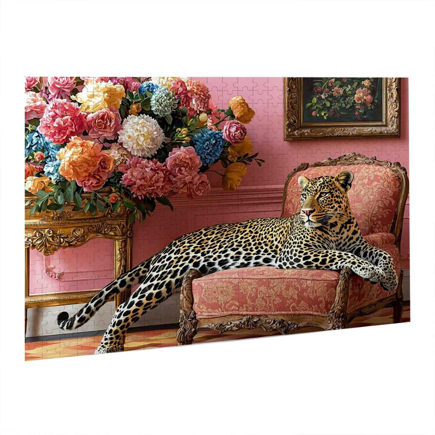 Układanka Jigsaw, 2000 sztuk klasycznych puzzli, Leopard Puzzle Rozluźnienie inteligencji, Mpossible Trudne Puzzle Wyzwanie dla dorosłych Rodzinna gra logiczna, prezent dla miłości przyjaciela fr0-975