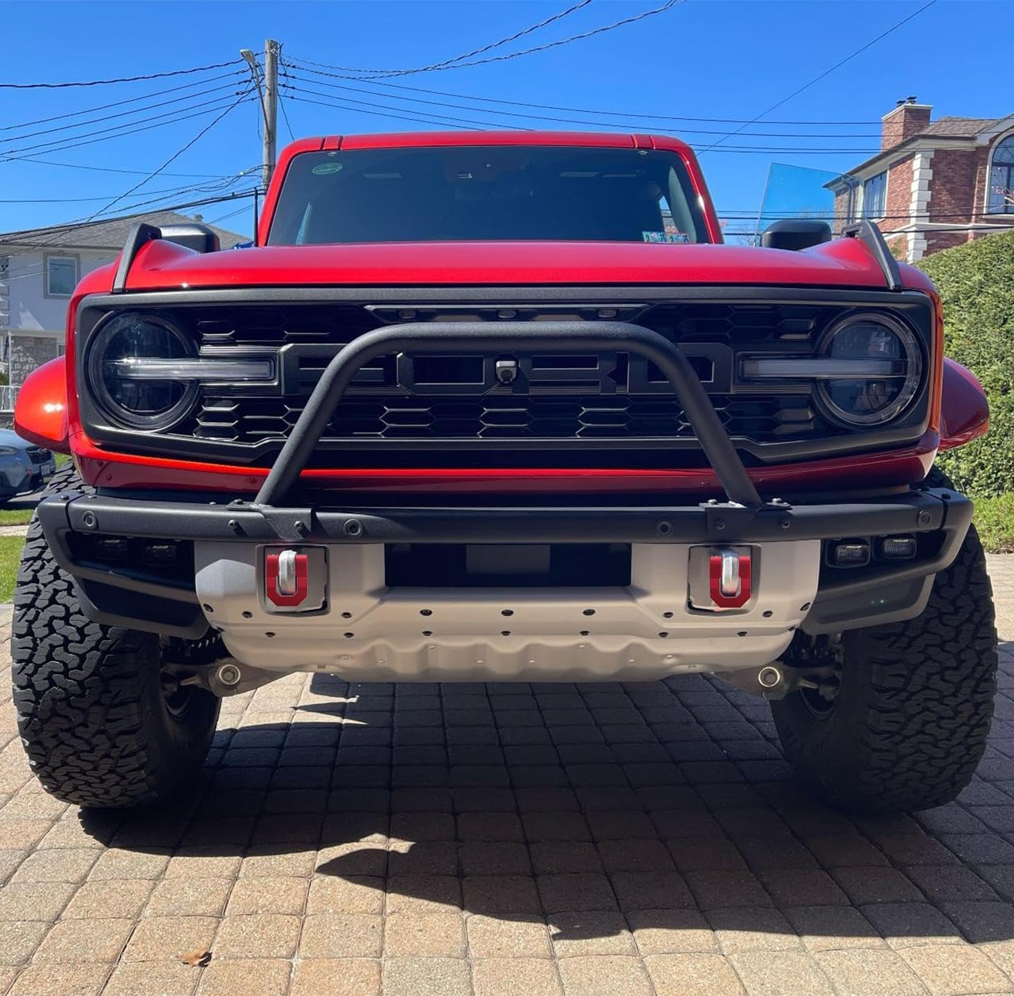 3/4 inch D Ring Shackle, 70,000lbs MBS 18,000lbs WLL with 7/8’’ Screw Pin Heavy Duty Aluminum Towing Shackle Work with Tow Strap Winch Recovery for Truck Trailer UTV ATV RV SUV, Red (2 Pack) - Image 9