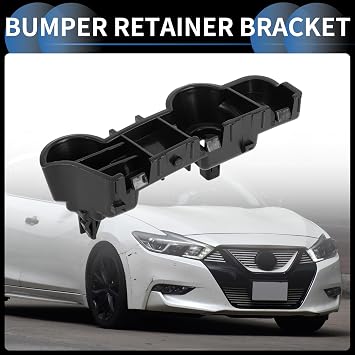 Bumper Support Bracket, Right Side Front Bumper Retainer Bracket Hold Mount No.622209N00A for Nissan Maxima Sedan 2009-2014 ABS Plastic Black, 1 Pc