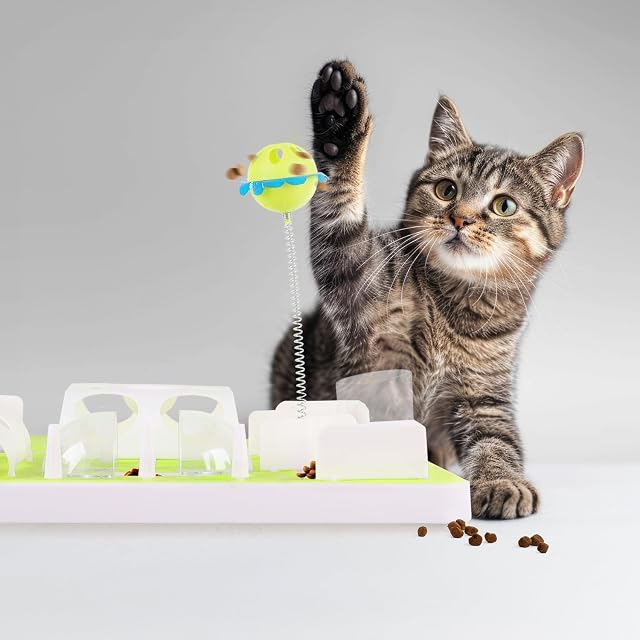 Foto 2 de 8 de ALL FOR PAWS Juguete para Gatos con Dispensador de Golosinas y Hierba Gatera,Juguete para Gatitos…